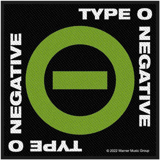 Type O Negative Patch - Negative Symbol(Sew On) Type O Negative