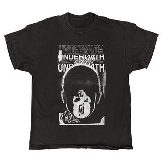 Underoath - Mask - Black Vintage T-shirt Underoath