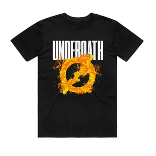 Underoath - Symbol on Fire - Black T-shirt Underoath