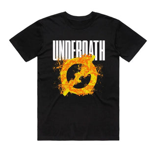 Underoath - Symbol on Fire - Black T-shirt Underoath