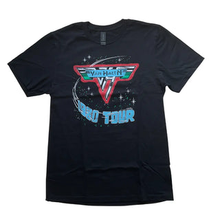 Van Halen - 1980 Tour - Black T-Shirt Van Halen