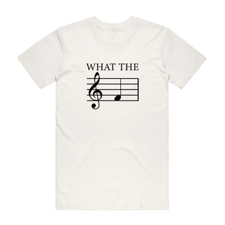 What The F - Music T-Shirt - Natural Backyard Tees