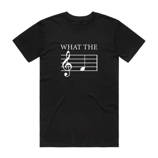 What the F - Music T-Shirt - Black Backyard Tees