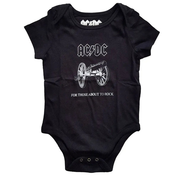 Official AC/DC About To Rock Baby Black Onesie Twisted NZ