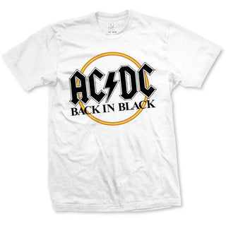AC/DC - Back in Black - White T-Shirt AC/DC