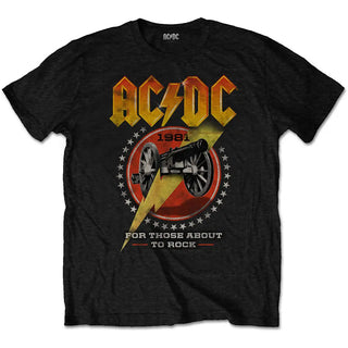 AC/DC - For Those About to Rock 81 - Black T-Shirt AC/DC