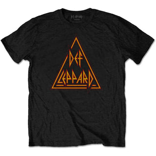 Def Leppard - Classic Triangle Logo - Black T-Shirt Def Leppard