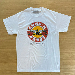 GNR - LA Bullet - White T-Shirt Guns N' Roses