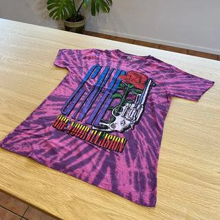 GNR - Use Your Illusion Pistol - Tie Dye Pink T-Shirt Guns N' Roses