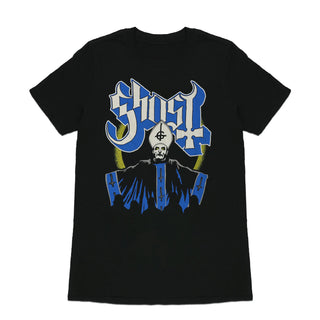 Ghost - Greetings from Papa Noel - Black T-Shirt