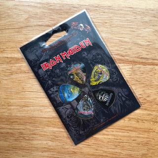 Iron Maiden The Faces of Eddie Guitar Pick Set Twisted Thread NZ