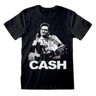 Johnny Cash - Finger - Black T-Shirt Johnny Cash