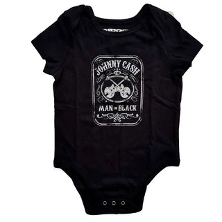 Johnny Cash - Man In Black - Baby Black Onesie Johnny Cash