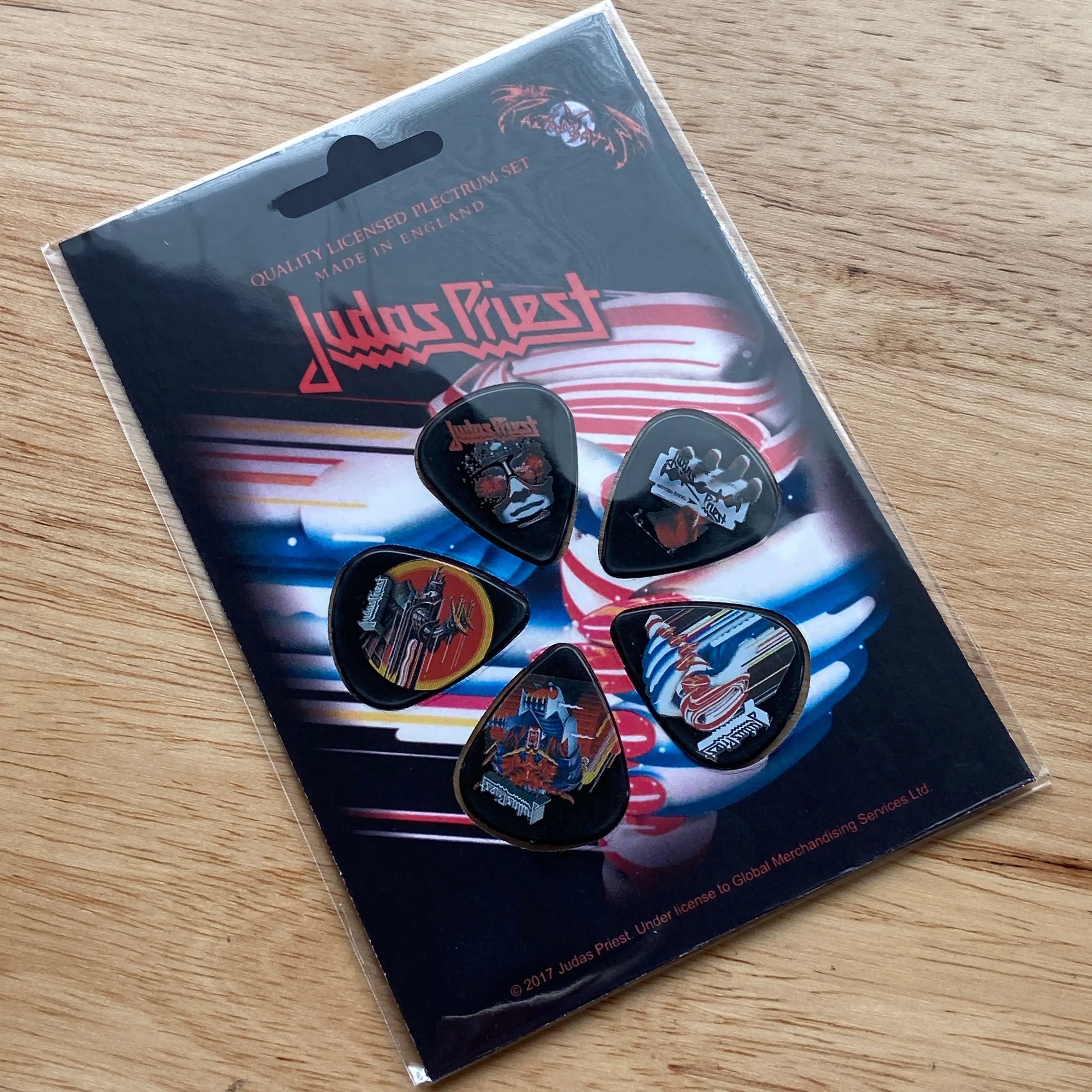 Judas priest deals guitar pick