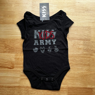 KISS - Kids Army - Baby Black Onesie Kiss