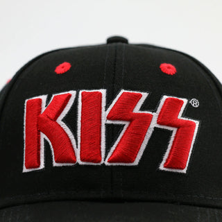 KISS - Red Logo - Black Baseball Cap Kiss