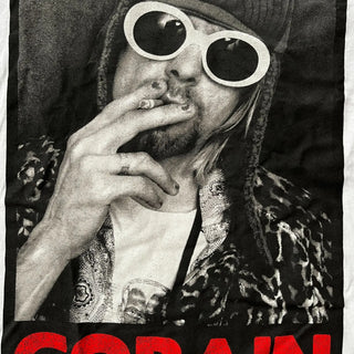 Kurt Cobain Smoking White T Shirt