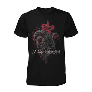 Mastodon - Rams Head Color - Black T-Shirt Mastodon