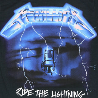 Metallica - Ride The Lightning - Black T-Shirt (W/Back Print) Metallica