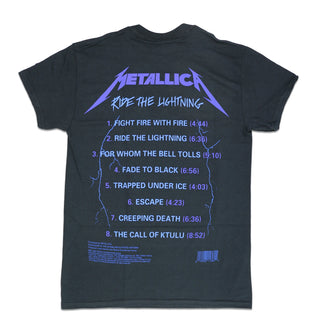 Metallica Ride The Lightning Black T Shirt W Back Twisted Thread