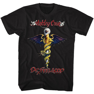 Motley Crue - Dr. Feel Good - Black T-Shirt Motley Crue