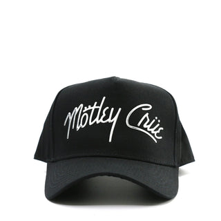 Motley Crue - Silver Logo - Black Baseball Cap Motley Crue