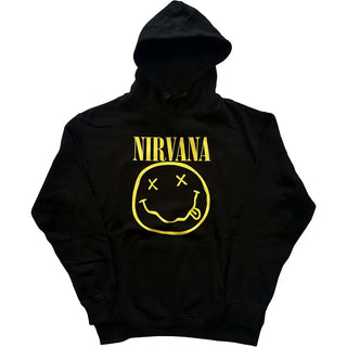 Nirvana - Smiley - Black Pullover Hoodie Nirvana