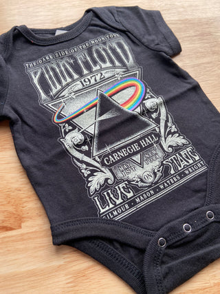 Pink Floyd - Carnegie Hall - Baby Black Onesie Pink Floyd