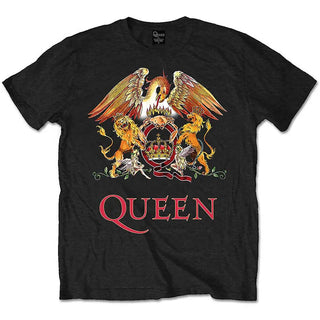 Queen - Classic Crest - Black T-Shirt Queen