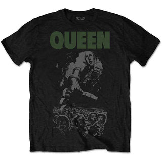 Queen - News of The World (40th Full Cover) - Black T-Shirt Queen