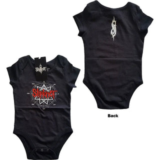 Slipknot - Star Logo (w/ Back Design) - Baby Black Onesie Slipknot