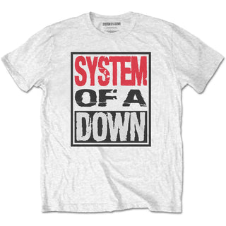 System of a Down - Triple Stack Box - White T-Shirt System of a Down