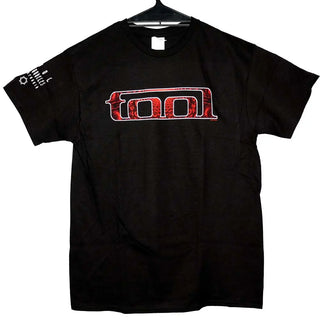 TOOL - Red Pattern (w/ Back Design) - Black T-Shirt Tool