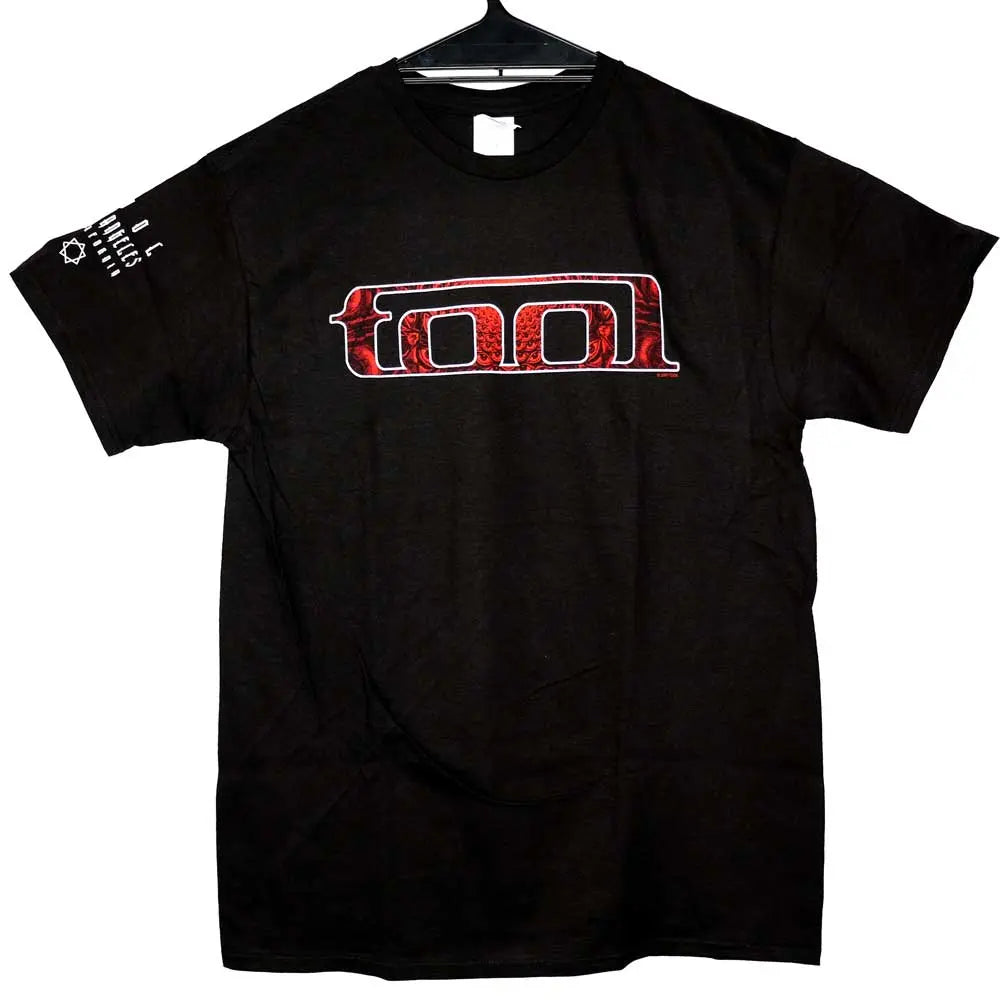 Official TOOL - Red Pattern (w/ Back Design) - Black T-Shirt | Twisted ...