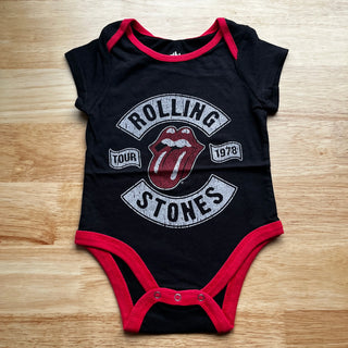 The Rolling Stones - 1978 Tour - Baby Black Onesie The Rolling Stones