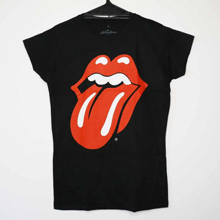 The Rolling Stones - Classic Tongue - Ladies Black T-Shirt The Rolling Stones