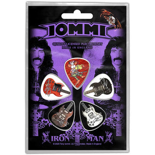Tony Iommi - Iron Man - Guitar Pick Set Black Sabbath