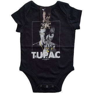 Tupac - Praying - Baby Black Onesie Tupac