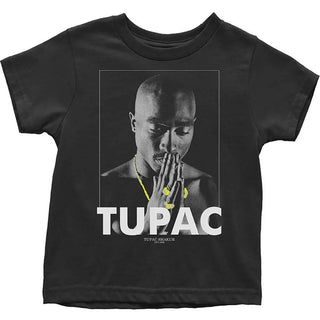 Tupac - Praying - Toddler Black T-Shirt Tupac