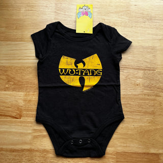 Wu-Tang Clan - Classic Logo - Baby Black Onesie Wu-Tang Clan