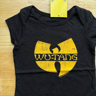 Wu-Tang Clan - Classic Logo - Baby Black Onesie Wu-Tang Clan