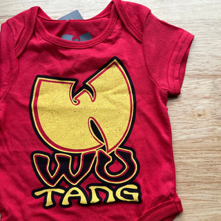 Wu-Tang Clan - Classic Logo - Baby Red Onesie Wu-Tang Clan