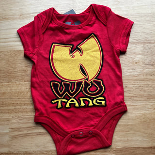Wu-Tang Clan - Classic Logo - Baby Red Onesie Wu-Tang Clan